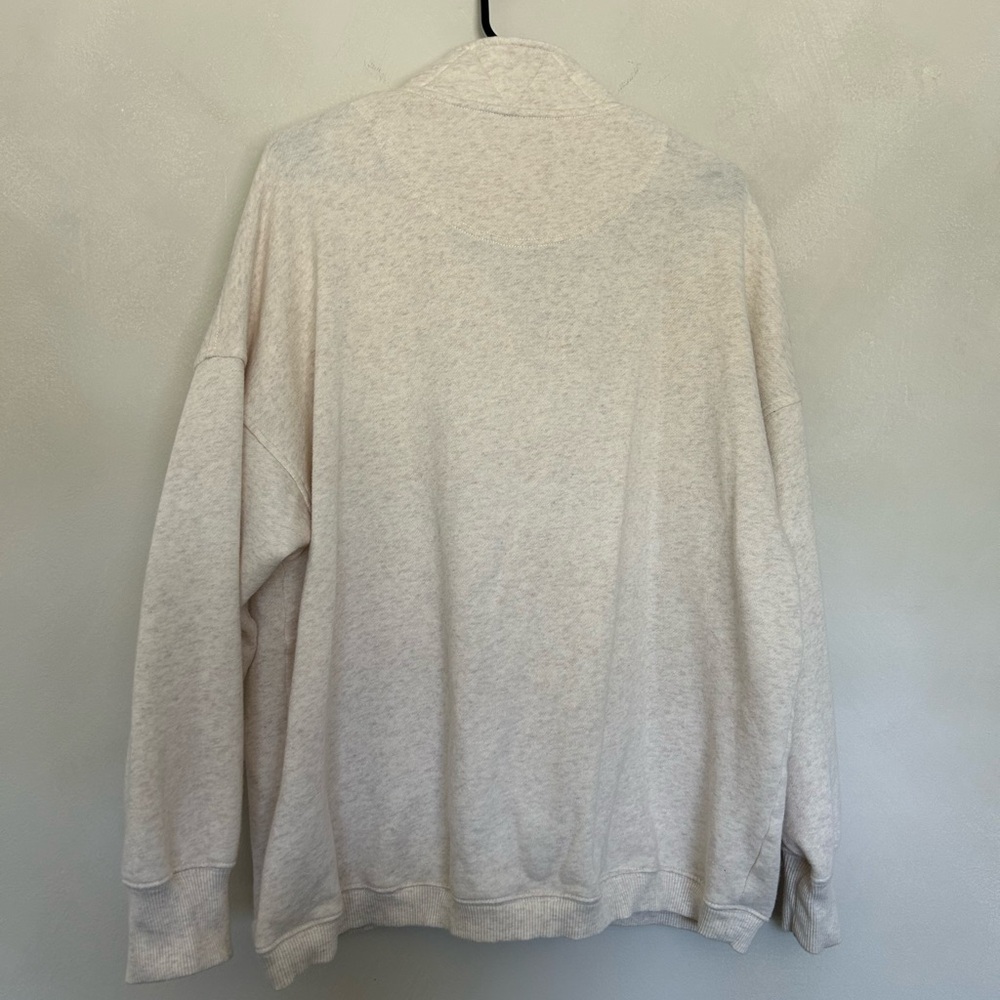 aerie Getaway Quarter-Snap Sweatshirt | Heather Frost M - Picture 5 of 6